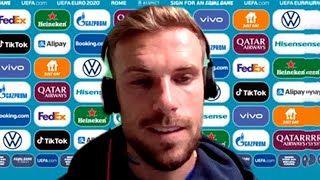 Ukraine 0-4 England - Jordan Henderson - Mixed Zone Press Conference - Quarter-Final - Euro 2020