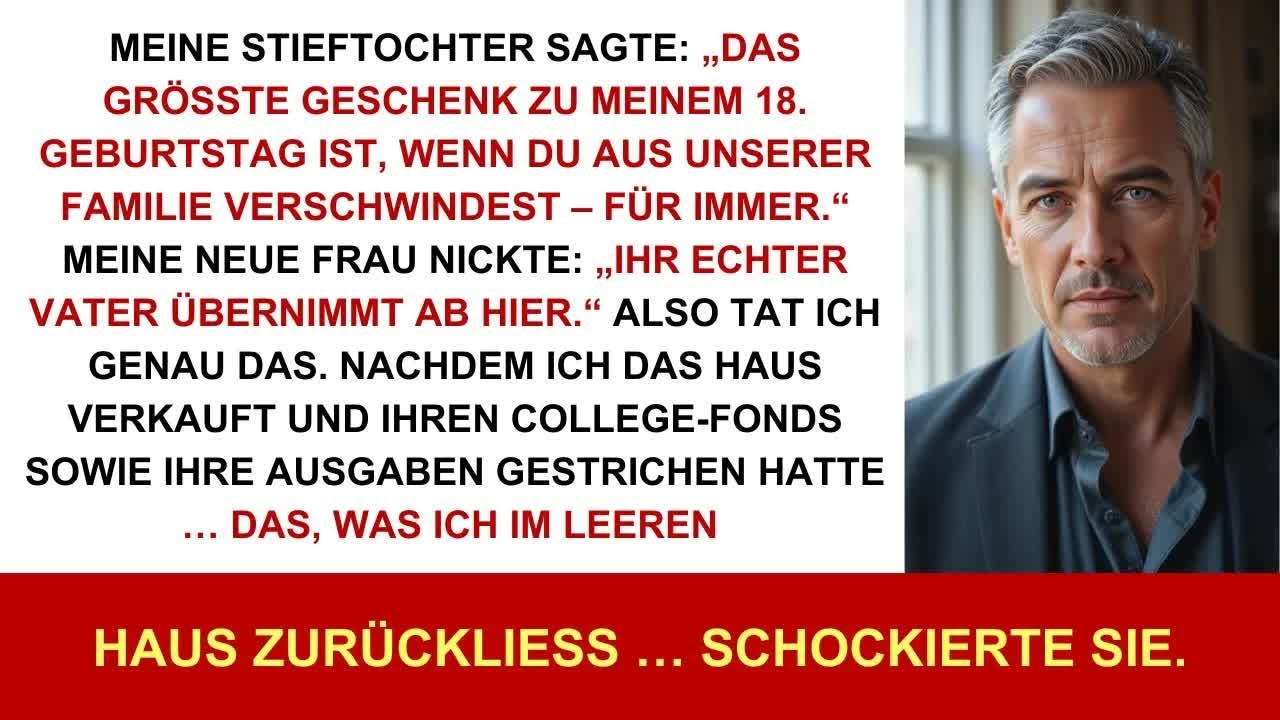 Meine Stieftochter sagte： „Verschwinde für immer“ – also verkaufte ich das Haus