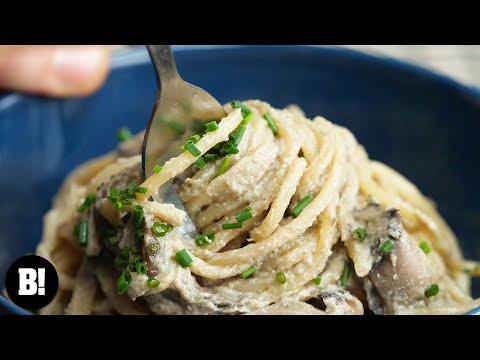 creamy-garlic-mushroom-pasta-|-bosh!-|-vegan