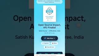 Snowflake Community Awards 2026 Finalist — How to Vote (Open Source Impact, APJ)