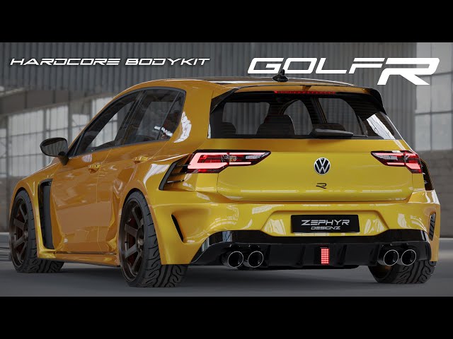 VW Golf R 2023 HARDCORE Bodykit Concept by Zephyr Designz