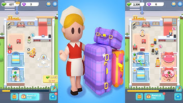 My Mini Hotel: Idle Game Gameplay Mobile Game Walkthrough All Levels Android Ios #1