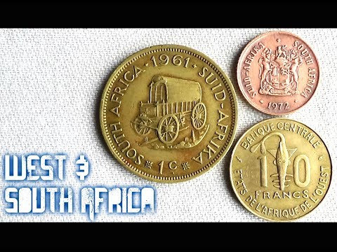 Coin Collection | West U0026 South Africa | 3 Coins (Francs U0026 Cent) From 1961