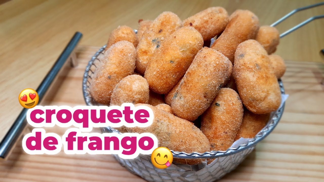 TEM FRANGO DESFIADO NA SUA GELADEIRA? CROQUETE DE FRANGO YouTube