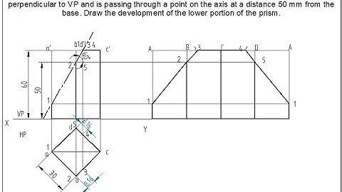 Development of lateral surfaces of solids Problem .1 computer Aided Engineering Drawing bcedk103/203