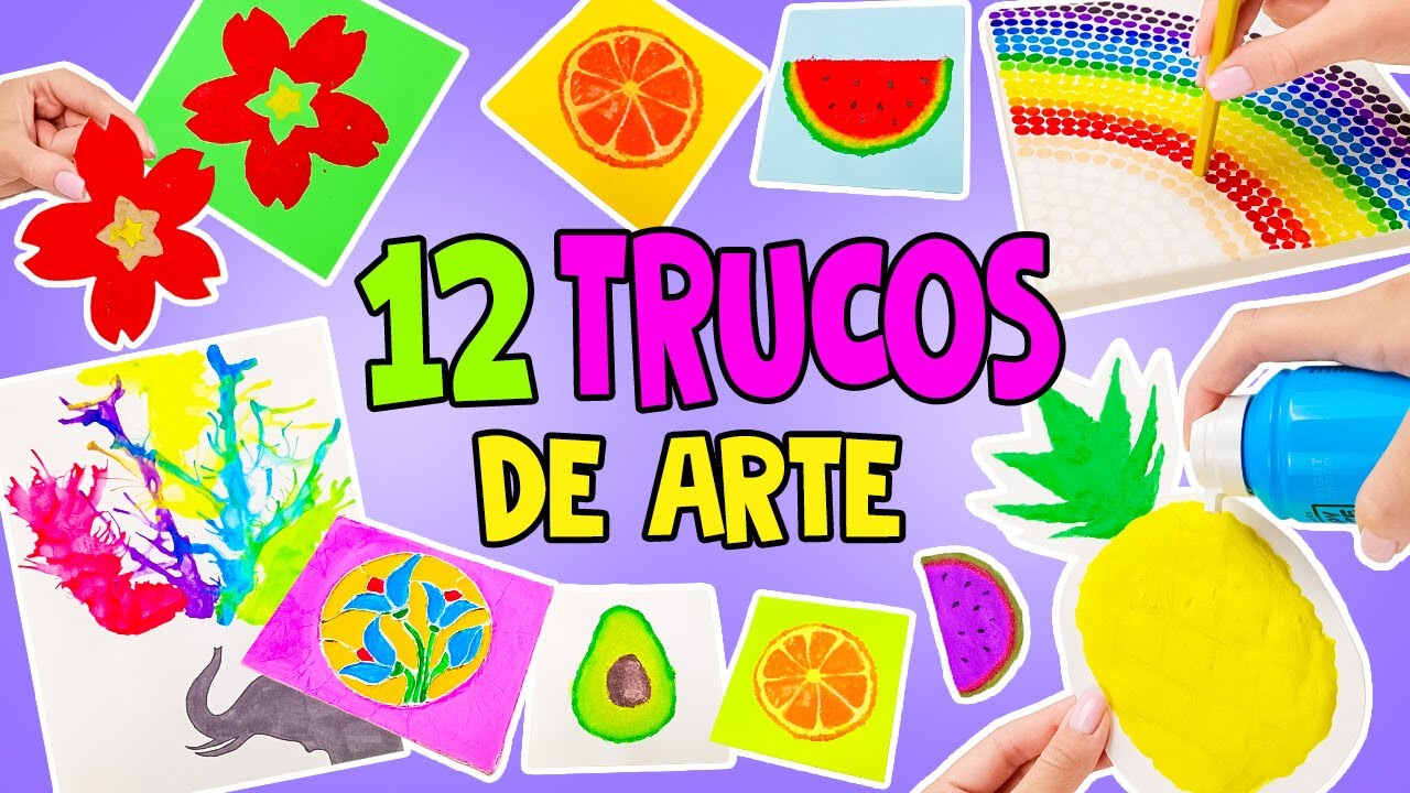 12 INCREÍBLES trucos de dibujo 🎨