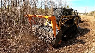 SWAMPED OUT! Mulching Into A Hidden Swamp Takes This Mulching Job Off The Rails!