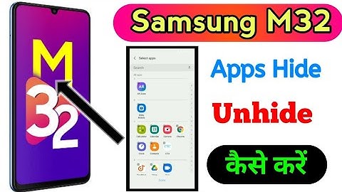 How to hide & unhide Apps in samsung Galaxy m32 l Samsung galaxy  M32 me Apps hide kaise kare l
