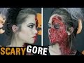 ✓ HALLOWEEN GORE LOOK  | Half Face Burn Tutorial ✓