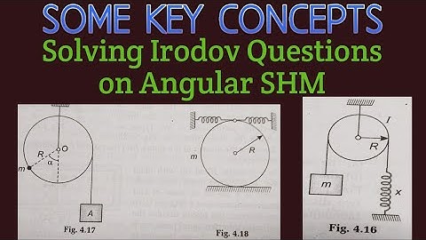 ANGULAR SHM | SOLVING IRODOV QUESTIONS ON ANGULAR SHM