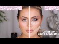 GLAM VS NATURAL MAKEUP... USING THE SAME PRODUCTS | JAMIE GENEVIEVE