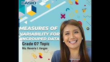 MEASURES OF VARIABILITY FOR UNGROUPED DATA