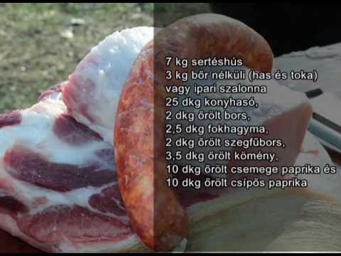 Videó: Recept: Édes Kolbász