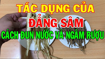 Đẳng Sâm có tác dụng gì ? - Hướng dẫn nấu nước và ngâm rượu Đẳng sâm