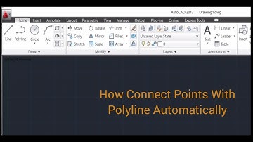 How To Connect Points With Polyline Automatically In AutoCAD | Automatic Polyline From Points Lisp