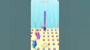 Bridge Race 3D game in MAX LEVEL ( Level - 121 ) #shorts #bridgerace #gaming #at2048