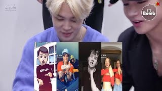 BTS REACTION 'Top 15 TikTok Challenges in Year 2018 Musically'BTS 반응