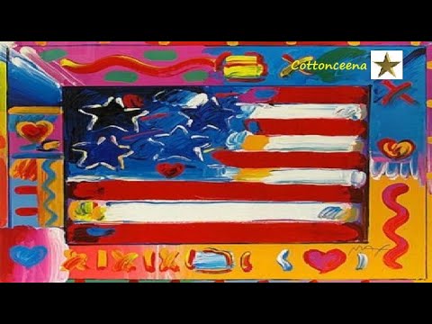 AMERICA Simon & Garfunkel - PETER MAX Paintings 💖 - (Live Central Park)🎵