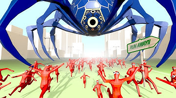 Every Faction vs GIANT SPIDER BOSS in TABS