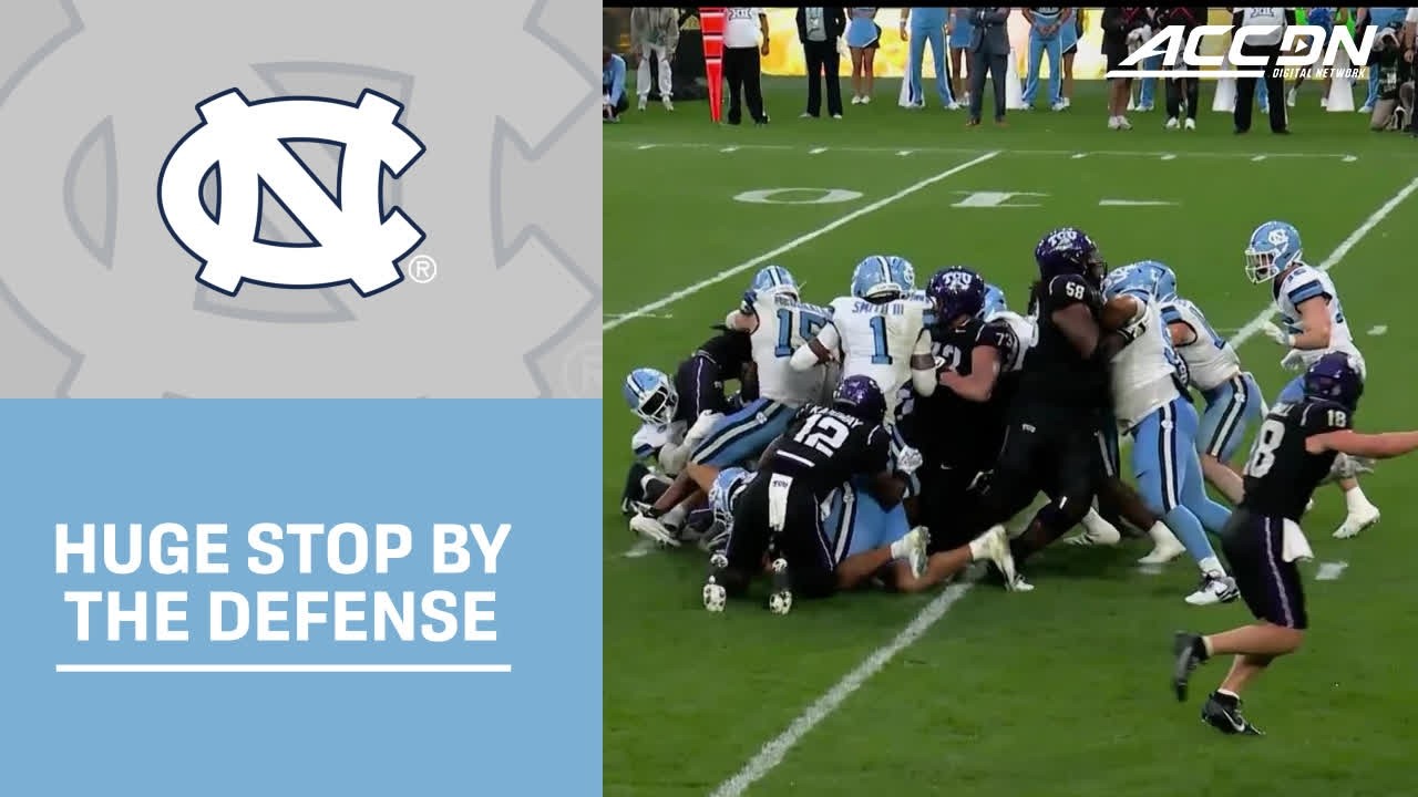 UNC's Defense Comes Up Big On 4th & 1