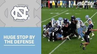 UNCs Defense Comes Up Big On 4th & 1