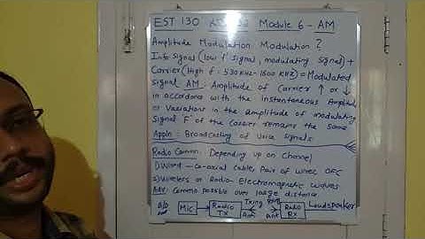 EST 130 KTU S2 Module 6 Amplitude Modulation Jacob Sir