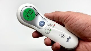Philadelphia Melancholie Mijlpaal Braun NTF 3000 No Touch + Touch Thermometer for Infants, Children and  Adults - YouTube