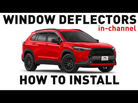 How to install Shatterproof In-Channel Window Deflectors for Toyota Corolla Cross 2022-2026
