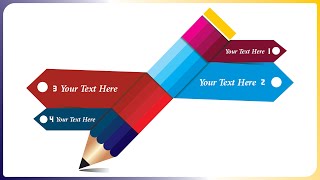 Creating Pencil Infographic | infographic design Ayan Graphics