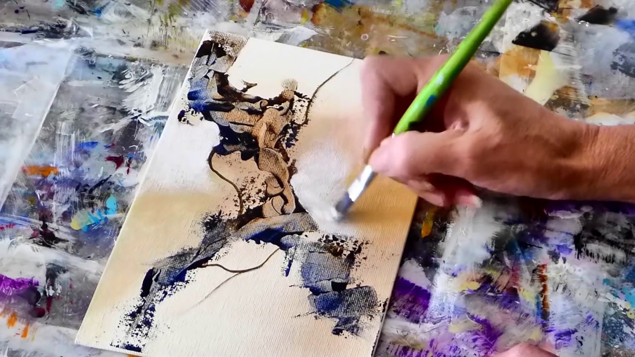 Abstract Art Painting Peinture Acrylique Facile Althea Youtube