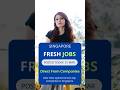 SG Jobs March 2026: Freshers & Professionals Welcome! 🚀