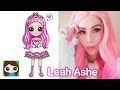 How to Draw Leah Ashe 💕 Famous YouTuber