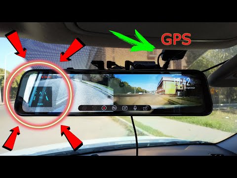 НОВЫЙ ХИТ 2020!!! 12 Зеркало регистратор! GPS- FullHD 2 CAM! VVCAR V17