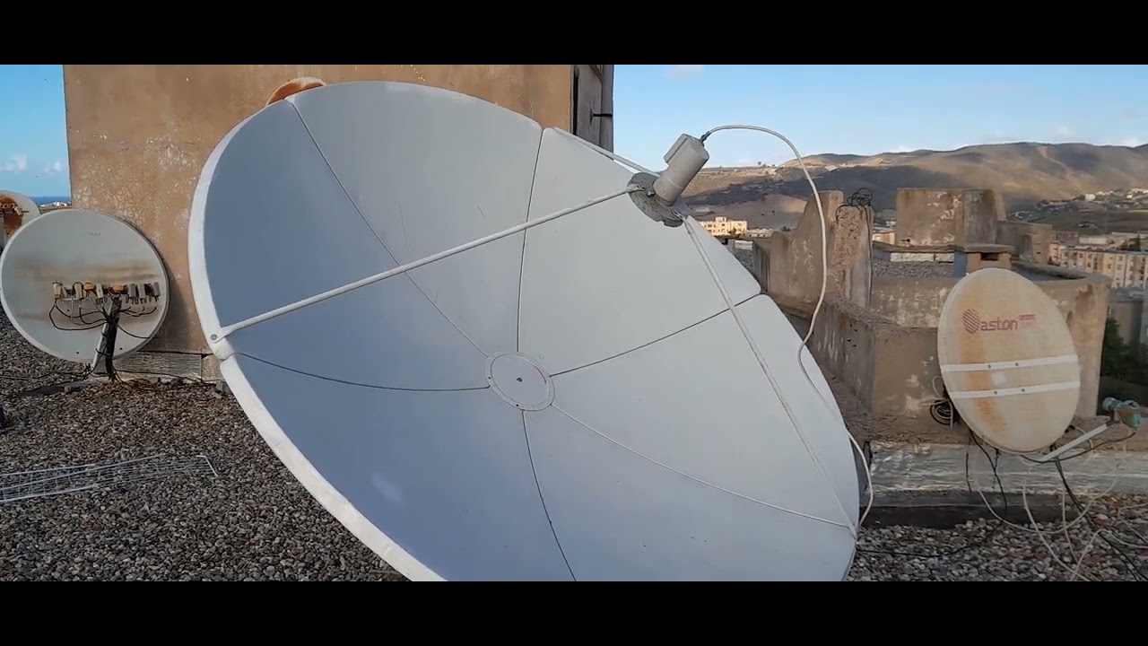 تركيب طبق 1.80 وتم إستقبال قمر اوتلسات 10 سي باند بإشارة ممتازة