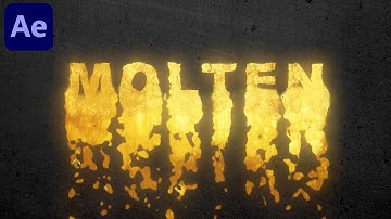 Molten Melting Liquid Text with After Effects