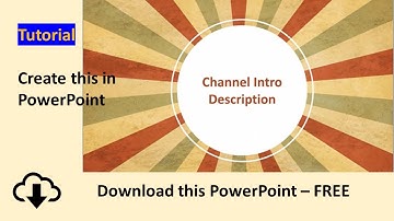 Download Simple circle youtube channel intro animation - Tutorial Powerpoint FREE download