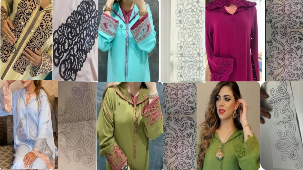 جديد رشمات طرز المسوس 2022/رشمات طرز المشبك مع تطبيق ديالهم روعة