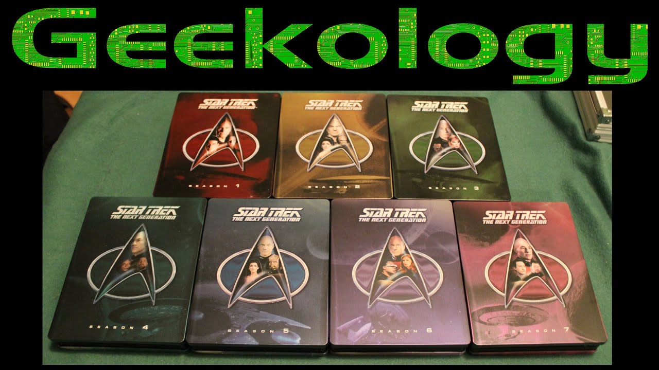 Geekology S3e23 Star Trek The Next Generation Seasons 1 7 Steelbook Blu Ray Youtube