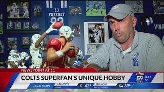 Colts super fan entertains with unique hobby