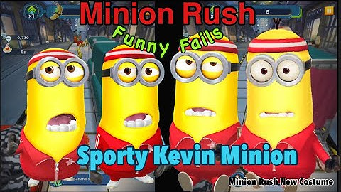 Minion Rush Funny fails Sporty Kevin Minion Gameplay Minion Rush Funny Videos Funny Moments