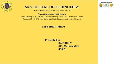 Case Study Video | Discrete Mathematical Structures | SNS Institutions