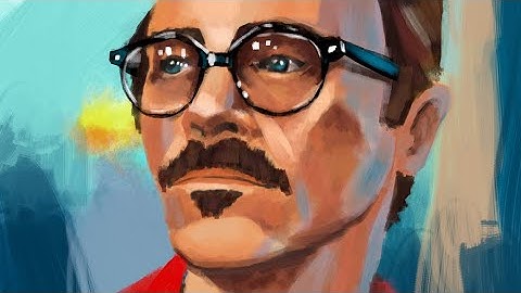 Speedpaint #Fanart Her movie digital portrait in Krita