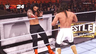 WWE 2K24 - Roman Reigns Vs Seth Rollins EPIC CASKET MATCH (PS5)