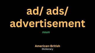 Ad/ Ads/ Advertisement Meaning | Ad Definition in English | Oxford Dictionary 3000 and 5000