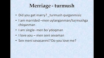 Learn Uzbek language with Khikmatilla Juraev -Lesson 1