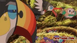 Rowlett cute and funny moments || pokemon sun and moon