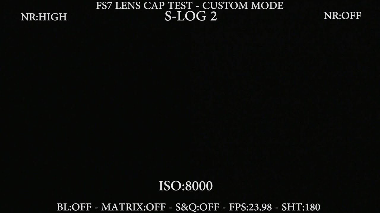 FS7 - Lens Cap Test - S-Log 2 Matrix - YouTube