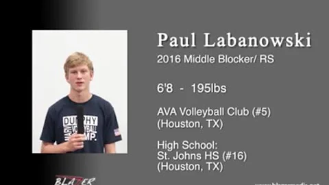 2016 Middle Blocker/ Right Side - Paul Labanowski ...