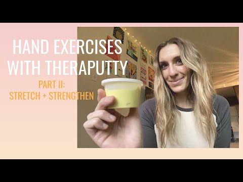 Hand Strengthening + Stretching with Theraputty - YouTube