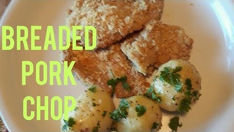 How to make cheese cracker breaded pork chop